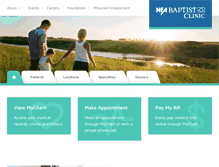 Tablet Screenshot of neabaptistclinic.com